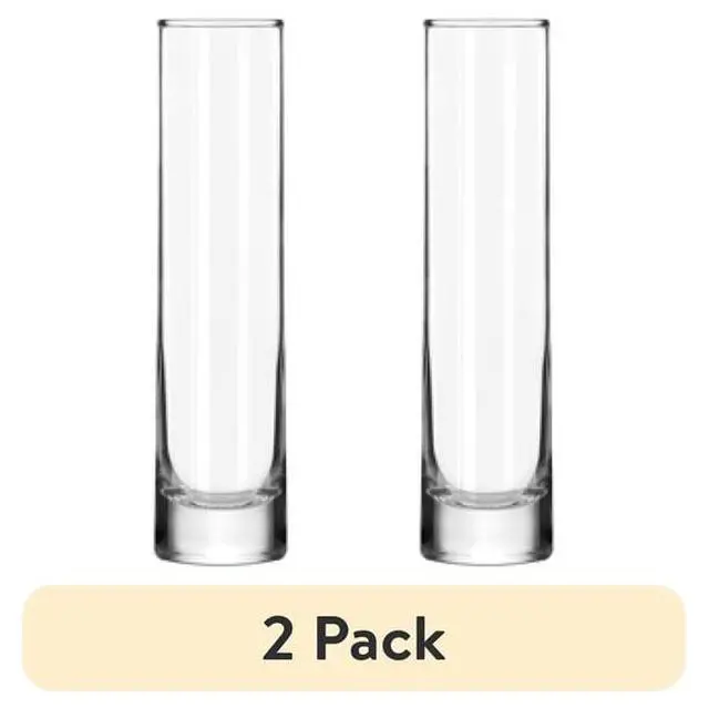Alt view image 3 of 5 - Clear Glass Cylinder Bud Vase 7.5 Inch, LeadFree Glass, Modern Minimalist Decor Vase for Flowers and Floating Candles