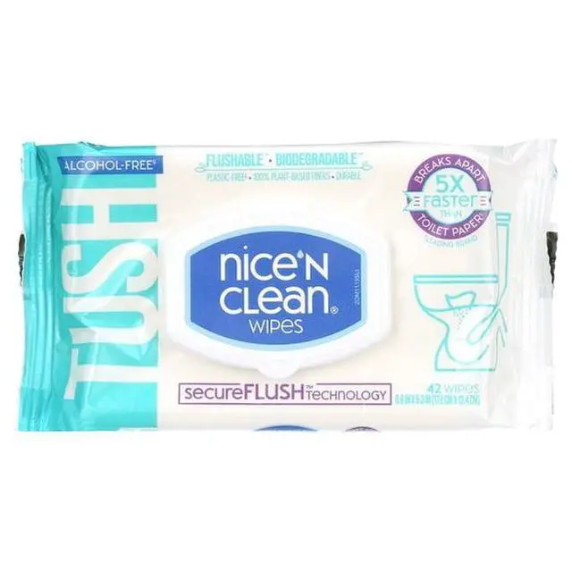 Alt view image 4 of 4 - DermatologistTested Flushable Personal Wipes, AlcoholFree & ParabenFree, Gentle Refreshing Clean for Daily Hygiene