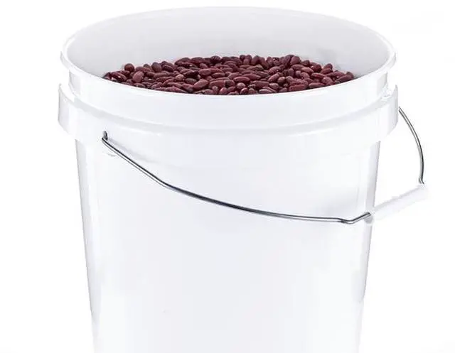 Alt view image 4 of 6 - (2 pack) United Solutions 5 Gallon Round Utility Bucket, Comfort Handle, Plastic, White, PN0149, 1 Each