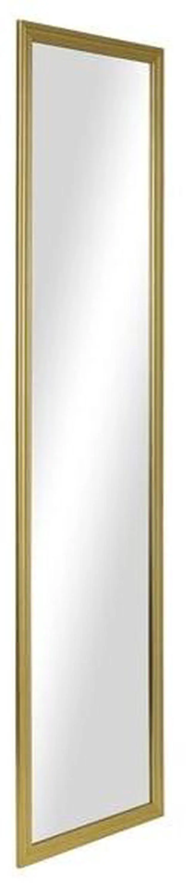Alt view image 5 of 5 - GoldTone Framed FullBody Mirror, DoorOrWall Mountable, Includes Hanging Hardware for Entryway, Bathroom and Apartment Use