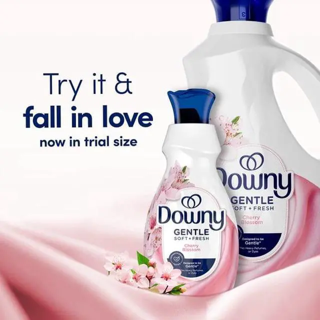Alt view image 2 of 5 - Gentle Liquid Fabric Softener 26 fl oz, Cherry Blossom Floral Scent, DermatologistTested DyeFree Conditioner for All Washers