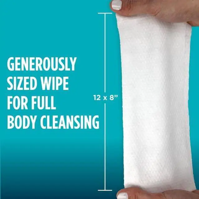 Alt view image 3 of 5 - ClinicallyGentle Body Cleansing Wipes 12×8 In, PressOpen Lid, AlcoholFree Disposable Washcloths for Daily Personal Hygiene