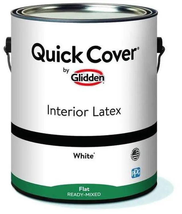 Alt view image 2 of 4 - 1Gallon Flat Interior Latex Paint, ReadyMixed White WallCeiling Coating, Hides Minor Surface Imperfections