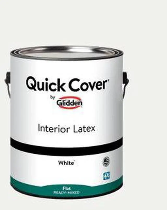 Alt view image 3 of 4 - 1Gallon Flat Interior Latex Paint, ReadyMixed White WallCeiling Coating, Hides Minor Surface Imperfections