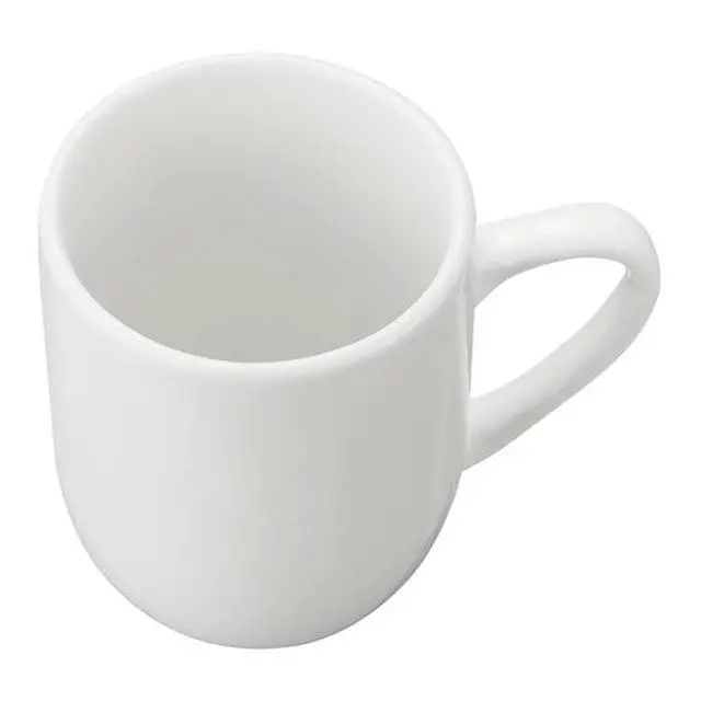 Alt view image 4 of 4 - 12Oz Glazed White Stoneware Coffee Mug, MinimalistChic Single Cup, Microwave & Dishwasher Safe for Daily & Special Occasions