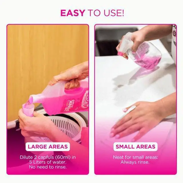 Main image of 31 fl oz Miracle AllPurpose Liquid Floor Cleaner, NoRinse Formula, Fruity Rhubarb Scent for MultiHardSurface Home Cleaning