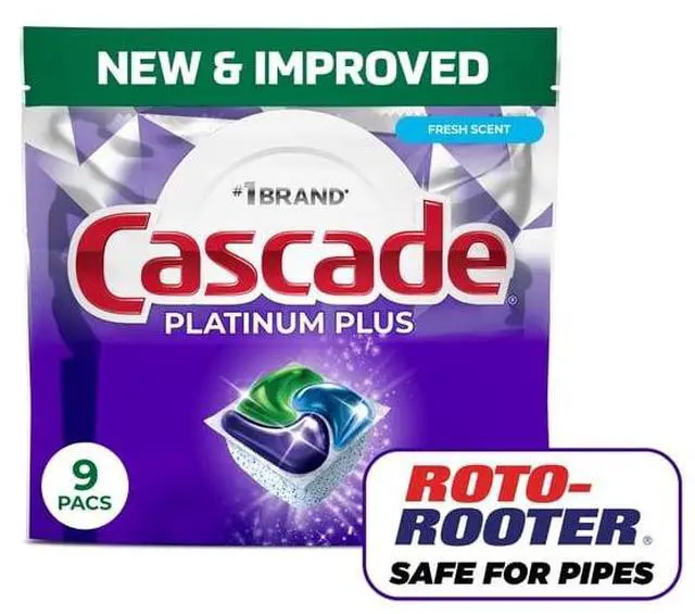 Alt view image 2 of 4 - Platinum Plus ActionPacs Dishwasher Detergent Pods, 2X GreaseScrub Power, 100% FoodResidue Removal, No PreRinse Required