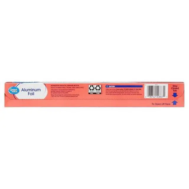 Alt view image 5 of 5 - Silver EverydayUse Aluminum Foil 75SquareFoot Roll, QuickTear Cutting Edge for PanLining, Warming and Leftover Wrapping