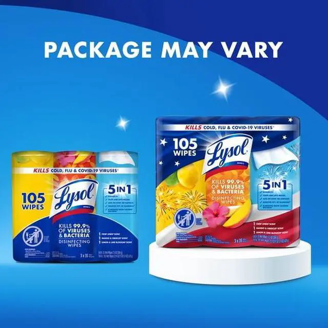 Alt view image 5 of 5 - MultiSurface Disinfecting Wipes, Kills 99.9% VirusesBacteria, BleachAmmoniaFree for Kitchen Bathroom Electronics & Allergen Removal