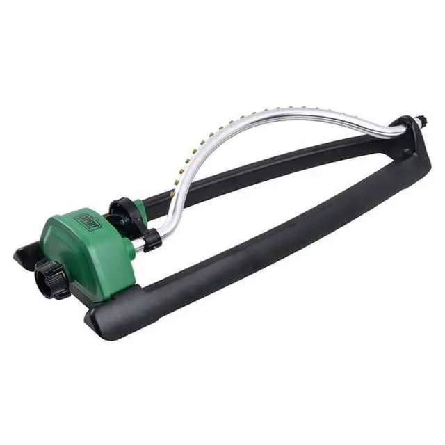 Alt view image 4 of 6 - Oscillating Lawn Sprinkler, Up To 3700 sqft Coverage, Adjustable Flow Knob, Stable PolymerSled Base for Lawn Garden FlowerBed Watering