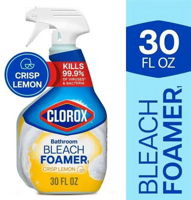 Main image of BleachPowered Foaming Bathroom Spray, ScrubFree Disinfecting Foamer, Kills MoldMildewGerms, Crisp Lemon Scent For TubTileSink Cleaning