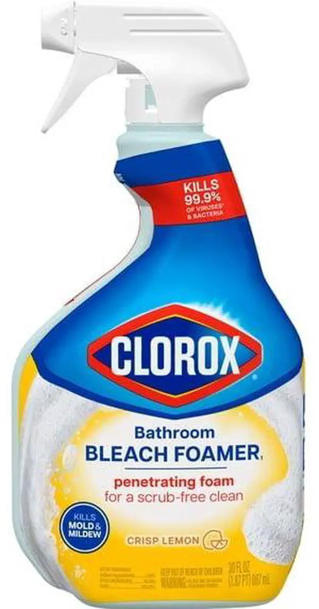 Alt view image 2 of 7 - BleachPowered Foaming Bathroom Spray, ScrubFree Disinfecting Foamer, Kills MoldMildewGerms, Crisp Lemon Scent For TubTileSink Cleaning