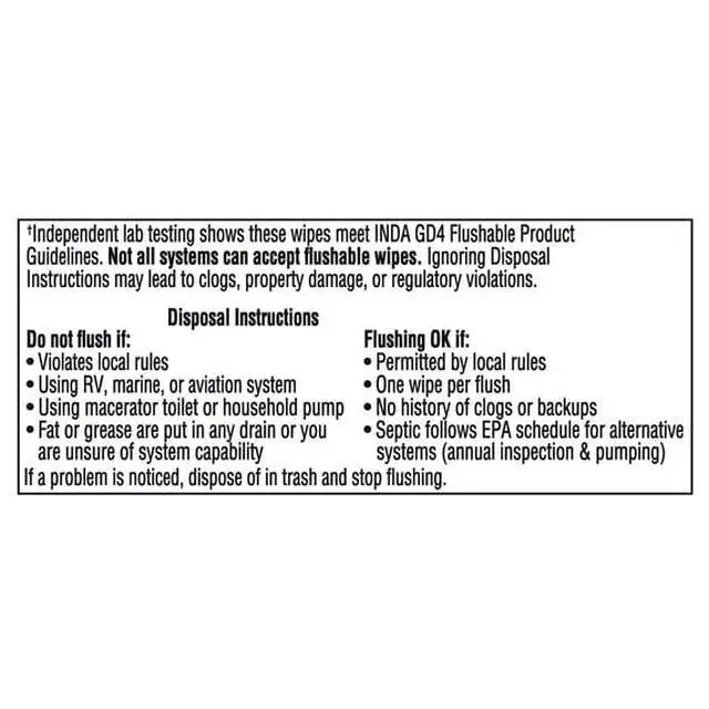 Alt view image 4 of 4 - 144Count Flushable Personal Wipes, 7"×7" Oversized Sheets, Enriched With WildMint & Peppermint Oils For Refreshing Cleansing