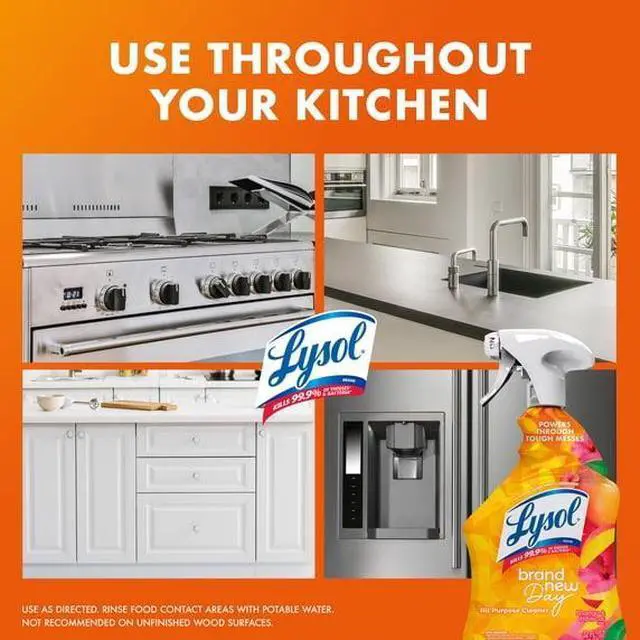 Alt view image 4 of 5 - TropicalMangoHibiscus Scent AllPurpose Disinfectant Spray, 0% Bleach, Kills 99.9% VirusesBacteria For MultiSurface Household Cleaning