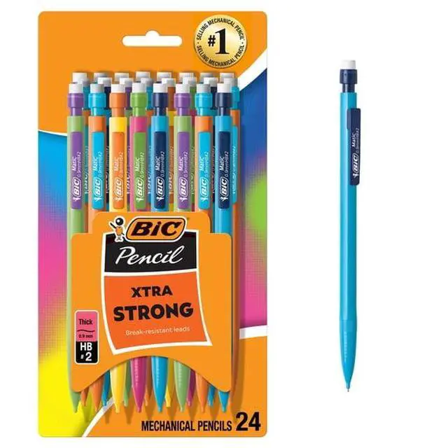 Alt view image 2 of 5 - HeavyHand Friendly Mechanical Pencils, BreakResistant 0.9mm Lead, Colorful Clip Design For SchoolStudy Daily Writing