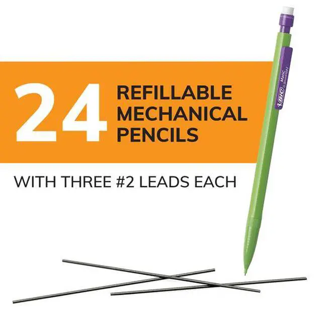 Alt view image 3 of 5 - HeavyHand Friendly Mechanical Pencils, BreakResistant 0.9mm Lead, Colorful Clip Design For SchoolStudy Daily Writing