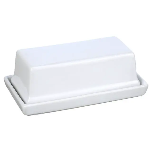 Alt view image 2 of 6 - RoomTemperature Stoneware Butter Keeper, 8.86"×3.82"×2.52", Glazed Finish For Home Kitchen Counter And Table Use