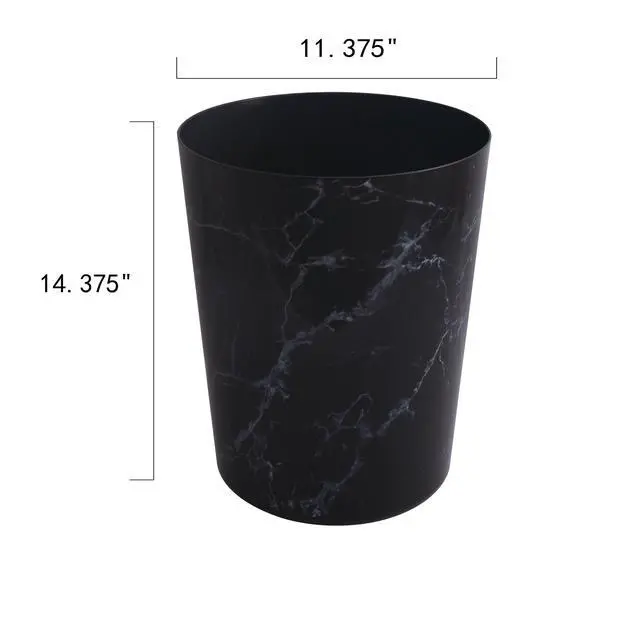 Alt view image 5 of 5 - Compact ModernStyle Trash Can, EasyWipe Smooth Surface, Lightweight Portable Bin Fits Under Sinks And Desks For HomeDormOffice