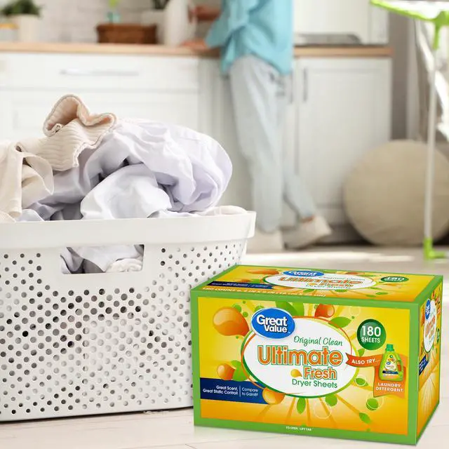 Alt view image 2 of 6 - Ultimate Fresh Dryer Sheets 180Count, Original Clean Scent, AntiStatic Fabric Softening Sheets For Clothes Sheets Towels Laundry