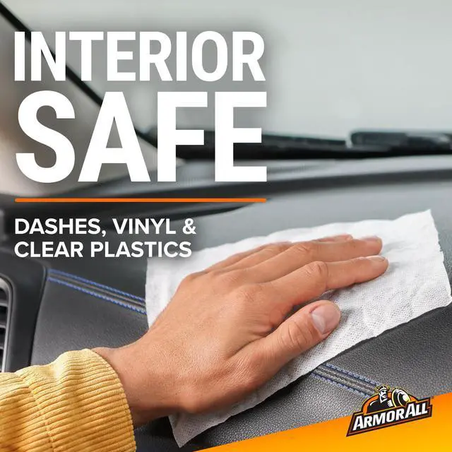 Alt view image 3 of 6 - AutoInterior Cleaning Wipes, StainRemoving Formula, Removes DustGrimeSunscreenInsectRepellent Smudges, LintFree NonGreasy Matte Finish