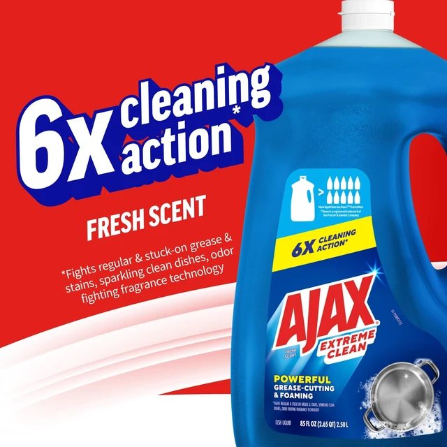 Alt view image 7 of 7 - HeavyDuty Foaming DishSoap, Fights StuckOn GreaseBakedOn FoodStains, OdorFighting Fresh Fragrance For HouseholdKitchenCleaning