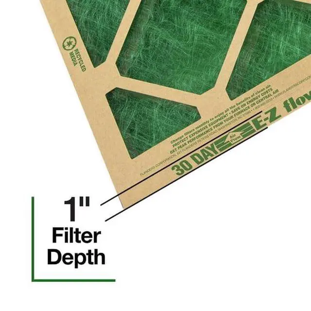 Alt view image 2 of 5 - 4Pack Nested Glass HVAC Air Filter 16×25×1 Inch, Continuous Filament SpunGlass Media, 30Day Service Life For FurnaceAirConditioner
