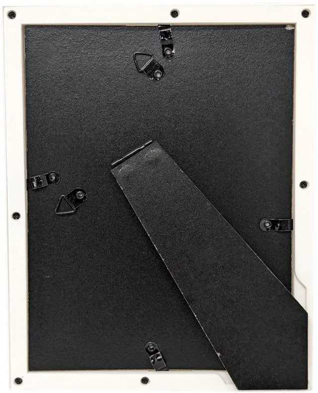 Alt view image 2 of 6 - Mainstays Linear DualOpening Picture Frame, White MDF Frame Holds Two 4" x 6" Photos for Tabletop or Wall Display
