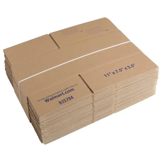 Alt view image 3 of 6 - Pen+Gear Medium Corrugated Shipping Boxes 11"×7.5"×5.5", 32 ECT, 100% Recycled Kraft Boxes, Shipped Flat for Shipping, Moving & Storage