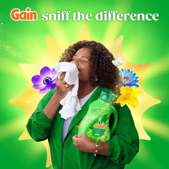 Alt view image 3 of 7 - Gain Original Scent Liquid Laundry Detergent, 39 fl oz, 29Load Jug, Odor Defense Formula with CitrusFloral Fragrance for All Washing Machines