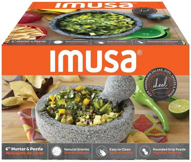 Alt view image 3 of 6 - IMUSA 6in Granite Molcajete Weight:5.73 lb