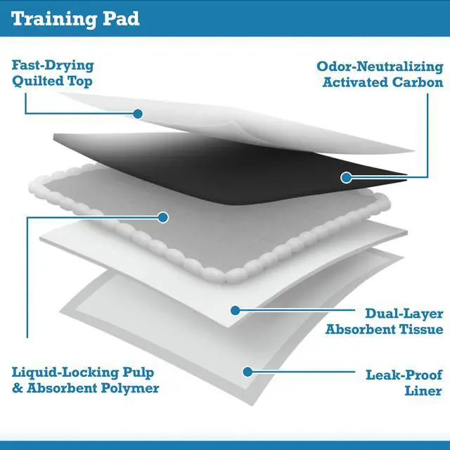 Alt view image 2 of 6 - Vibrant Life Charcoal Large Training Pads, Odor Control, Super Absorbent, Leak Proof, & Fast Dry Dog and Puppy Pee Pads, 22 in x 22 in, 50 Count