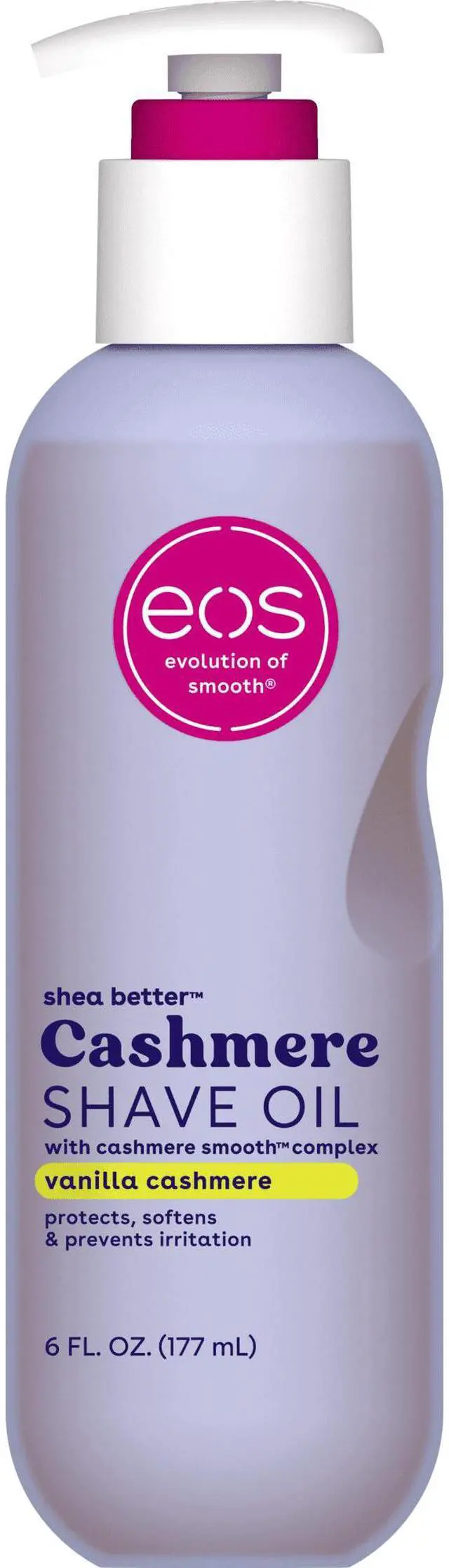 Main image of eos Cashmere Shave Oil for Smooth Skin - Vanilla Cashmere - 6 fl oz
