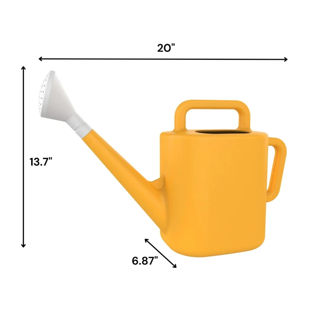 Alt view image 5 of 6 - Expert Gardener 2 gal. Resin Watering Can, Daisy Yellow