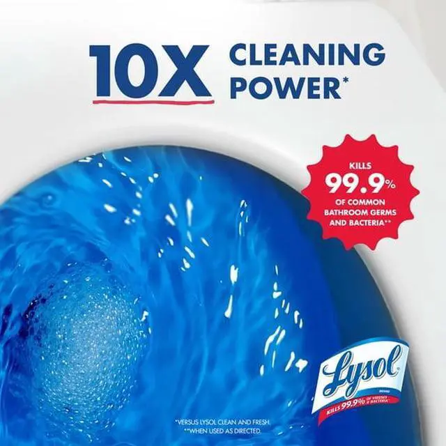 Alt view image 2 of 5 - BleachFree Lysol Power Toilet Bowl Cleaner Gel, Atlantic Fresh Fragrance, Targets Toilet Rings, Limescale & HardWater Deposits for Sparkling Bathroom Sanitizing