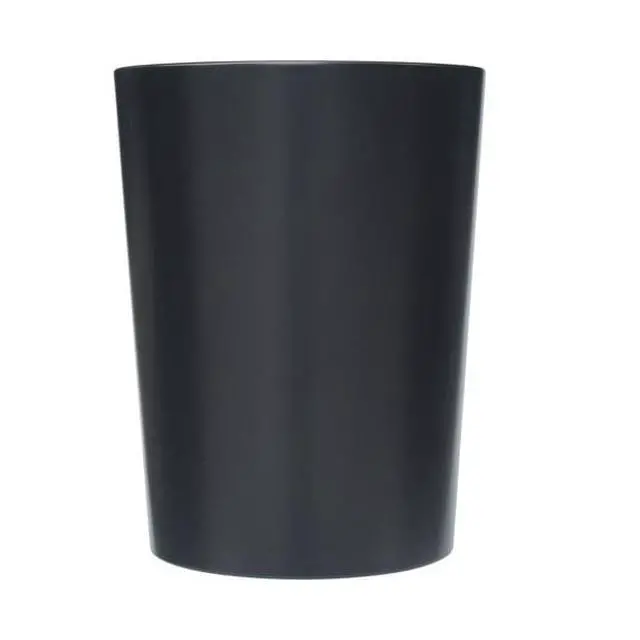 Alt view image 4 of 5 - Mainstays Matte Black Metal Wastebasket, Durable Steel OpenTop Trash Bin, Fits 1.5 Gallon Bags for Bathroom, Bedroom & Household Rooms