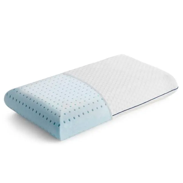 Main image of Linenspa Medium Feel Standard Size Ventilated Gel Memory Foam Bed Pillow with Washable Cover and Temperature Regulating Infusion