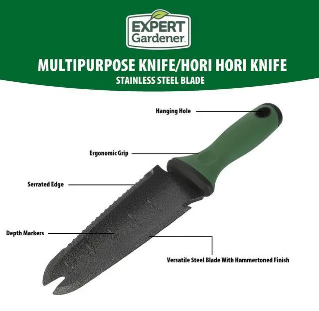 Alt view image 3 of 7 - Expert Gardener Multipurpose Hori Hori Garden Knife