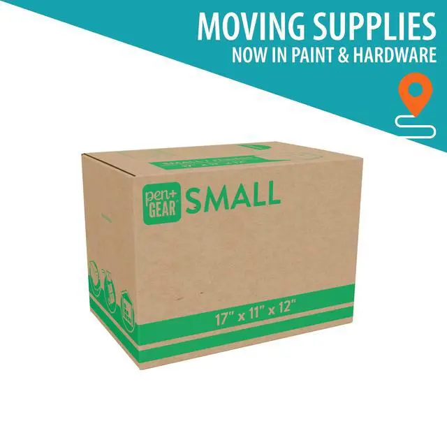 Alt view image 6 of 7 - (10 pack) Pen+Gear Small Moving Boxes, 17 in. L x 11 in. W x 12 in. H, Kraft