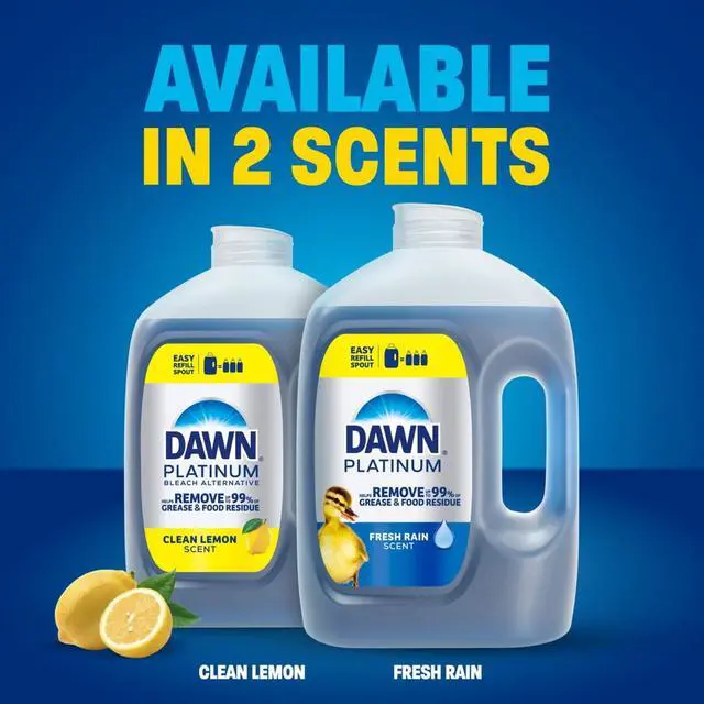 Alt view image 4 of 7 - Dawn Platinum, Refill Jug Dish Soap Fresh Rain, 51.5oz