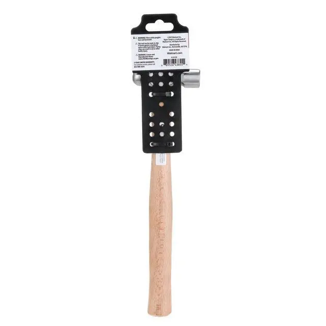 Alt view image 6 of 6 - Hyper Tough 8 Ounce Ball Peen Wood Handled Hammer 4C25252D