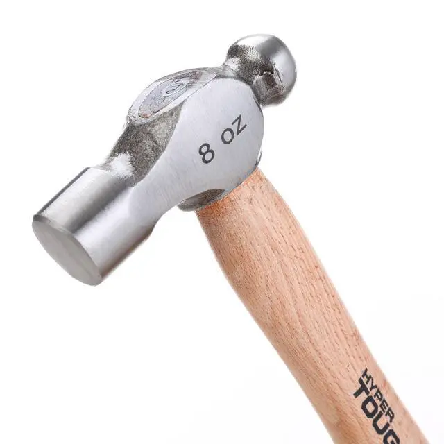 Alt view image 3 of 6 - Hyper Tough 8 Ounce Ball Peen Wood Handled Hammer 4C25252D