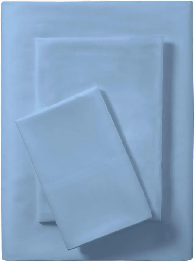 Main image of Mainstays Basic Value Microfiber Bed Sheet Set, Light Blue, Twin, 3-Piece