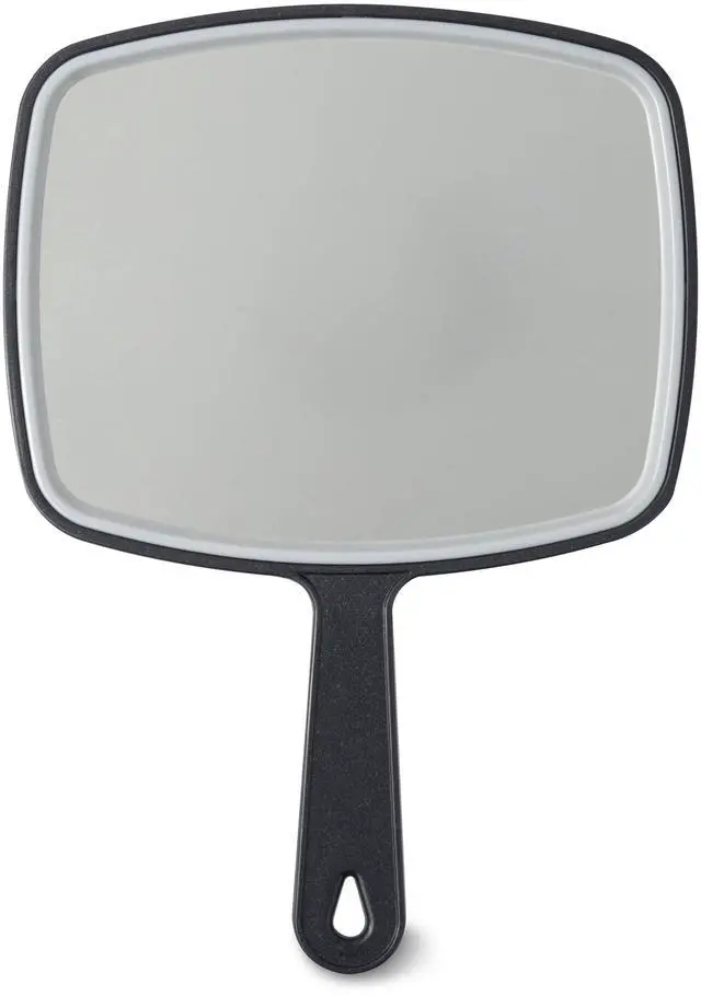 Main image of Equate Medium Hand Mirror, Standard Magnification, Portable Square Mirror for Cosmetic Application & Hair Grooming, Holiday Gift / Stocking Stuffer