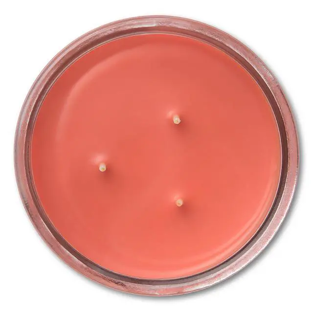 Alt view image 2 of 5 - (2 pack) Mainstays 3-Wick Scented Glass Jar Candle, Cranberry Mandarin, 11.5 oz