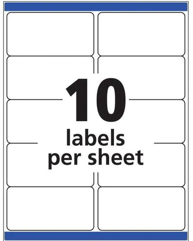 Main image of 100Count Avery Shipping Labels, 2×4 Inch, Free Avery Templates Available, for HighVolume Shipping, Mailing, DIY Crafts and Gift Tag Projects