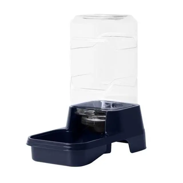 Alt view image 6 of 6 - Vibrant Life 0.4Gallon Gravity Pet Waterer, Navy, BPAFree Automatic Refill Water Dispenser for ExtraSmall Pets, Clear Reservoir