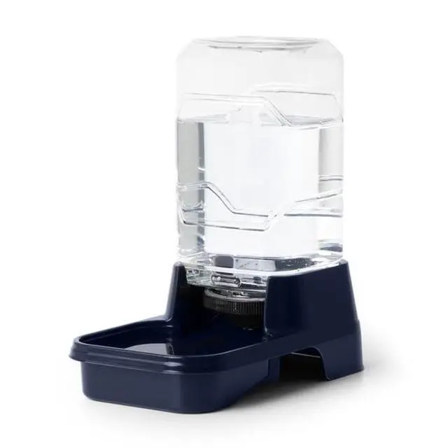 Alt view image 2 of 6 - Vibrant Life 0.4Gallon Gravity Pet Waterer, Navy, BPAFree Automatic Refill Water Dispenser for ExtraSmall Pets, Clear Reservoir
