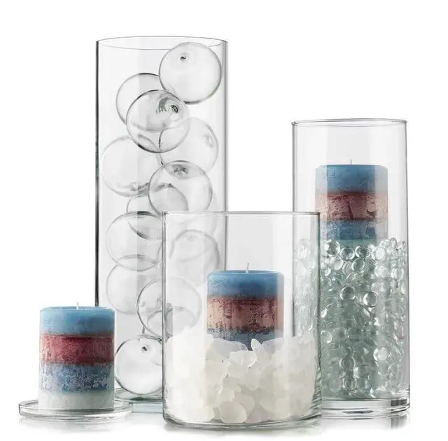 Alt view image 5 of 5 - Libbey 9.5-Inch Clear Glass Cylinder Vase for Floral Arrangements