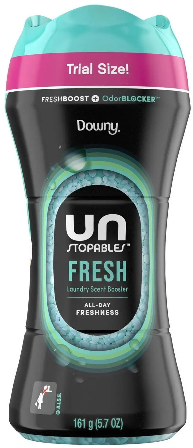 Alt view image 4 of 6 - Downy Unstopables InWash Scent Booster Beads, Fresh Scent 5.7oz, OdorBLOCKER Technology, Up to 6X LongerLasting Freshness for All Fabrics & Washers