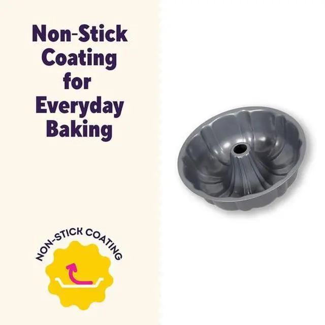 Alt view image 7 of 7 - Wilton Everyday Non-Stick 6" Fluted Tube Bundt Cake Pan, Packaging May Vary